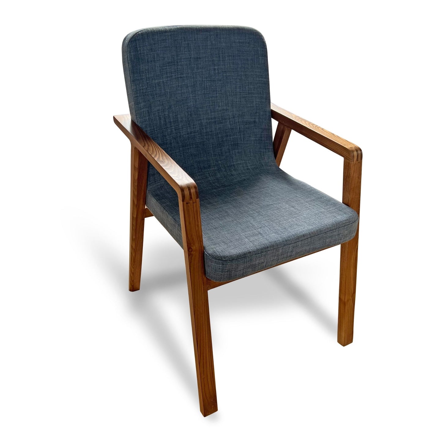 Timeless Upholstered Dining Chairs (Beige & Blue )